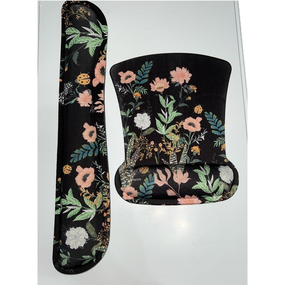 Mouse Pad with Wrist Support and Keyboard Wrist Rest Durable Memory Foam Nonslip